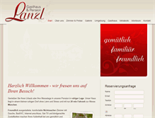 Tablet Screenshot of pension-lanzl.de